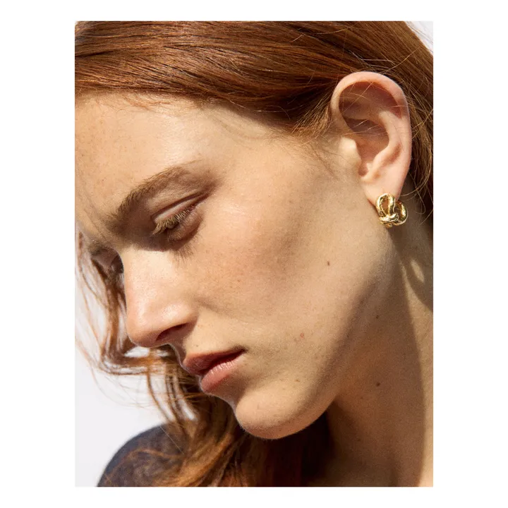 Créoles Le Lien | Doré- Image produit n°1