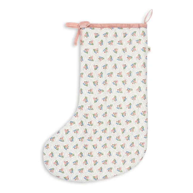 Verona Blues Christmas sock | White