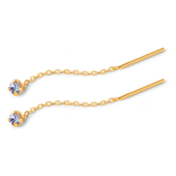 Boucles d'Oreilles Marius | Saphir- Image produit n°0