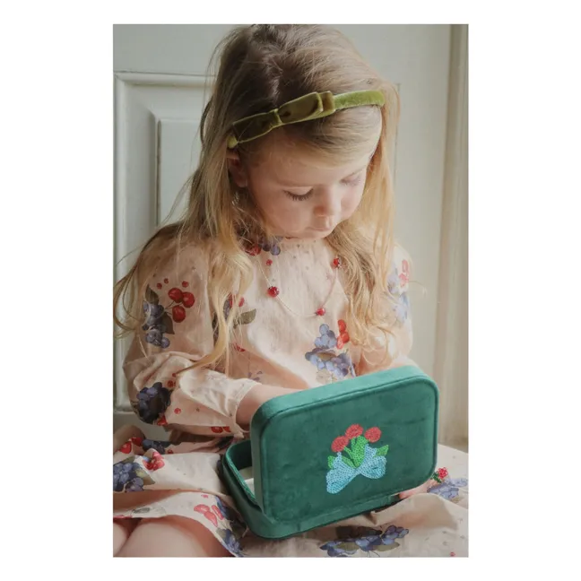 Boîte à bijoux All I Wish For | Vert foncé