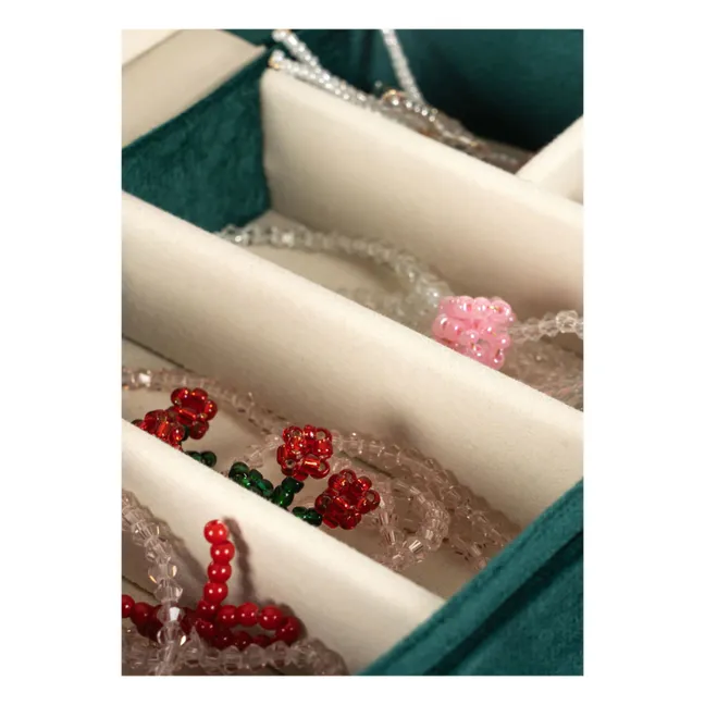 Boîte à bijoux All I Wish For | Vert foncé