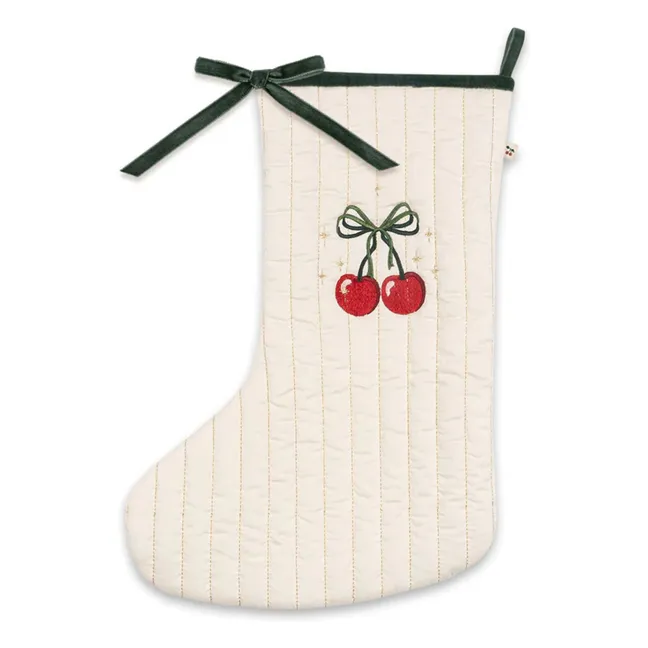 Weihnachtssocke Cherry | Seidenfarben