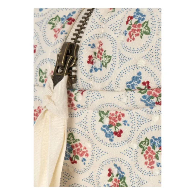 Verone Blues organic cotton toiletry bag | White