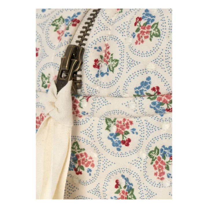 Verone Blues organic cotton toiletry bag | White- Product image n°1