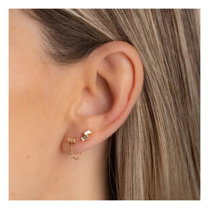 Boucles d'Oreilles Blaise | Champagne- Image produit n°1