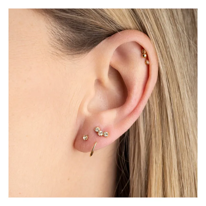 Boucles d'Oreilles Gaston | Champagne- Image produit n°1