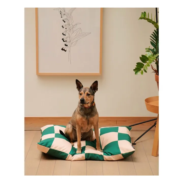 Matelas pour chien Checkered | Vert- Image produit n°1
