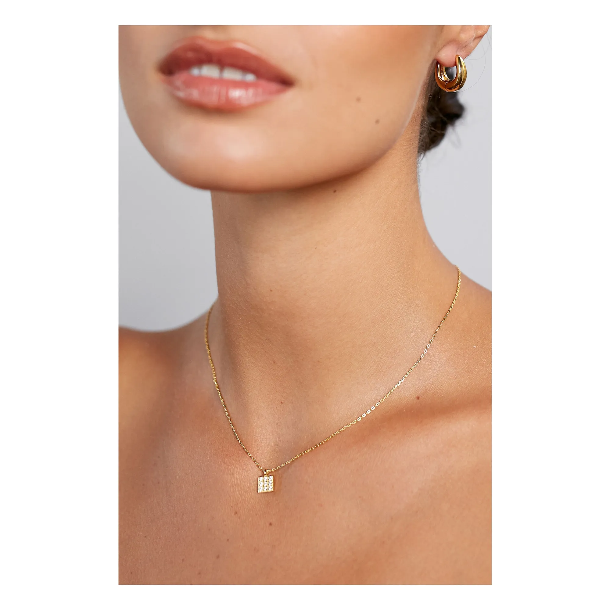 Boucles d'Oreilles Curve Petites | Doré- Image produit n°2