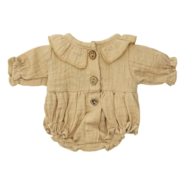 Vestiaire poupée - Léonore cotton gauze romper | Latte
