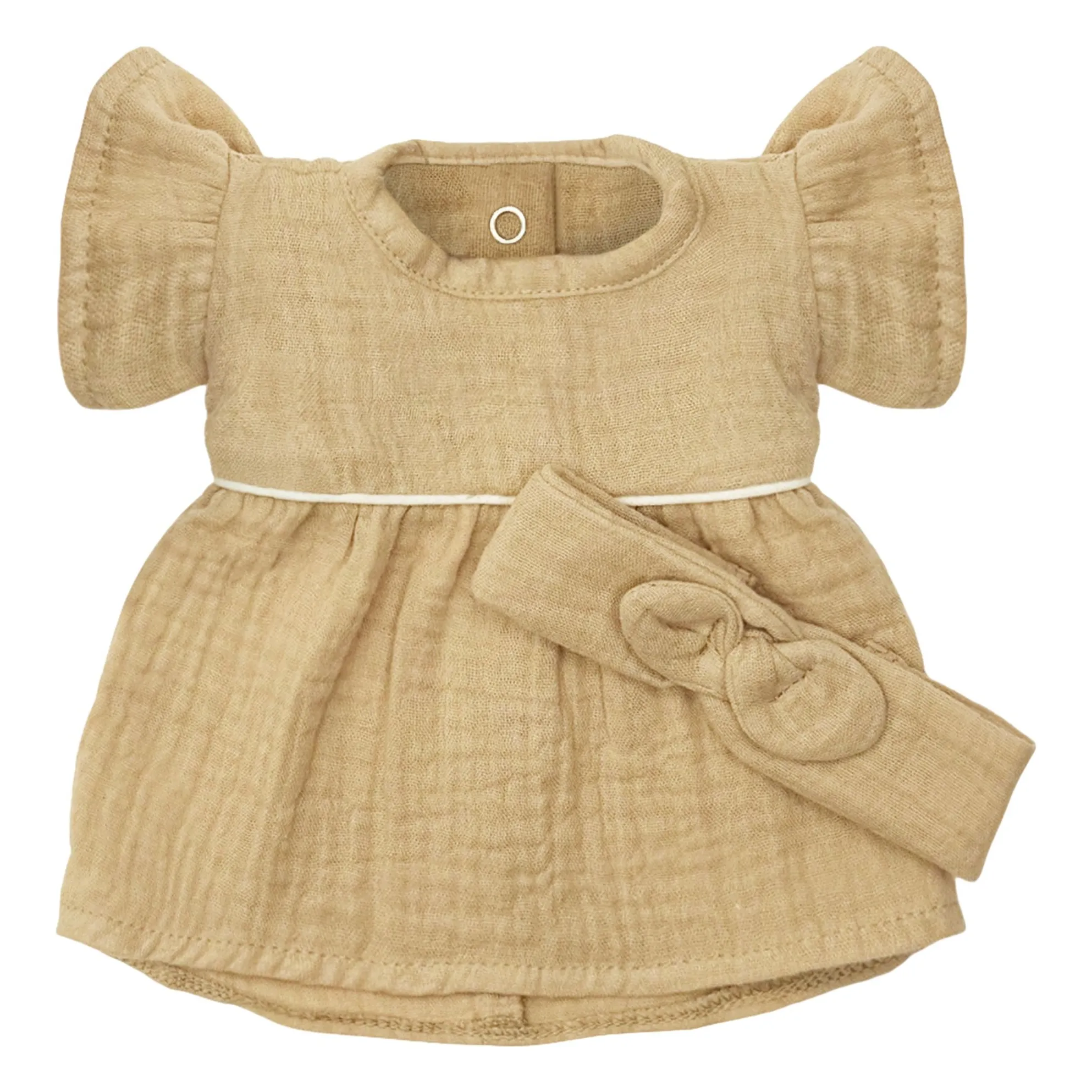 Minikane Latte Vestiaire Poupée - Daisy Dress And Cotton Gauze Headband