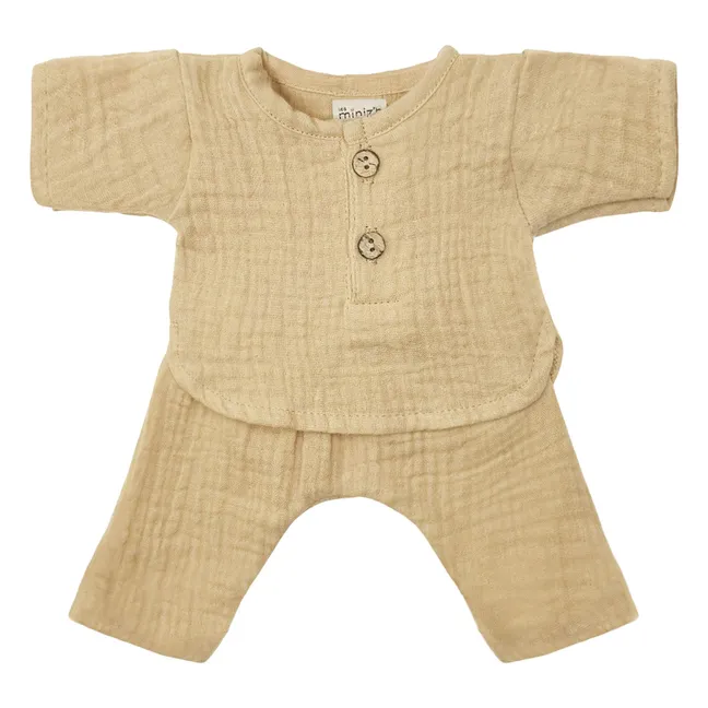 Vestiaire poupon - Andrea cotton gauze set | Latte