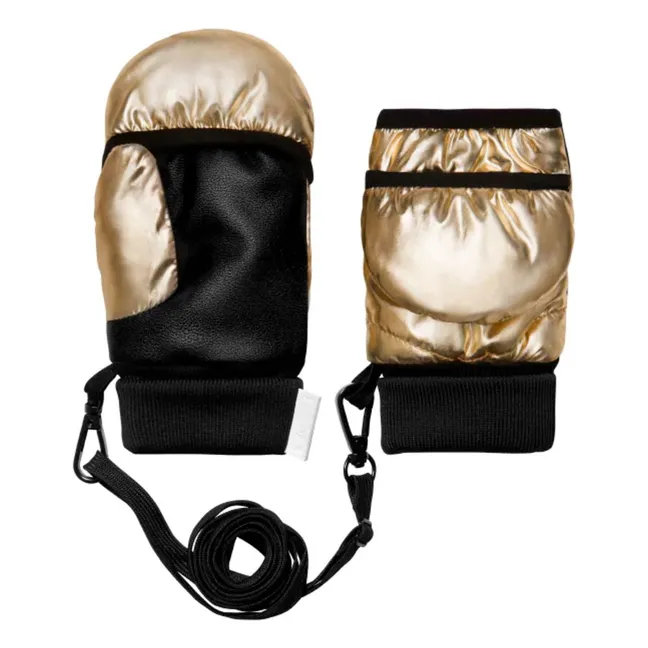 Exklusiv bei Fudoon X Smallable - Convertible Fäustlinge Mitts | Gold