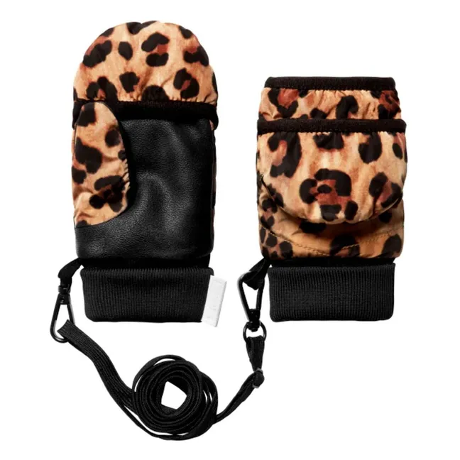 Exclusivité Fudoon X Smallable - Convertible Leopard Mittens | Brown