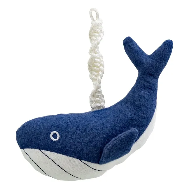 Juguete ballena para la tumbona Yoga | Azul