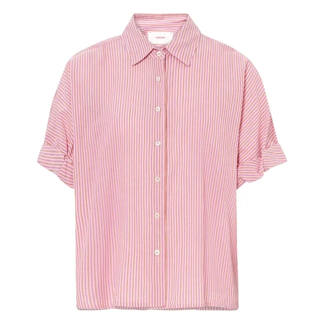 Teddy shirt Tolliver stripes | Pink