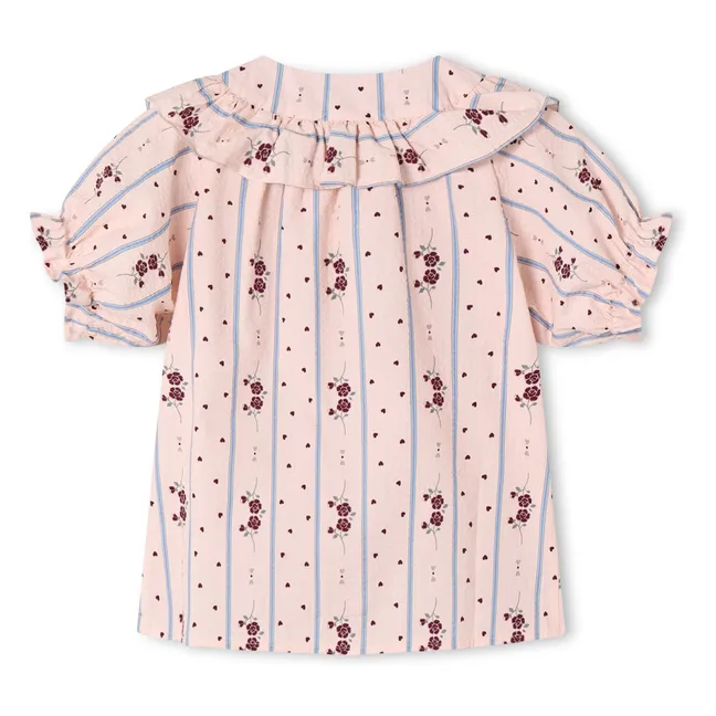 Blouse Colombe Volants | Rose