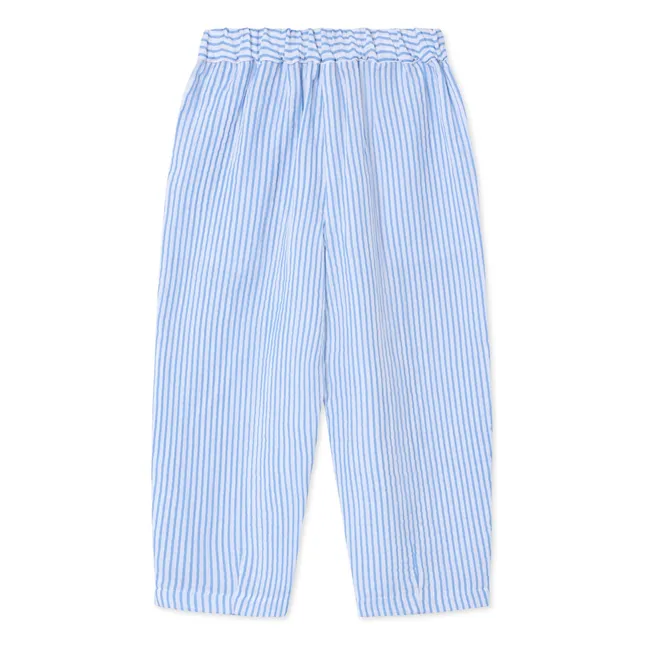 Gestreifte Cha Cha-Hose | Hellblau