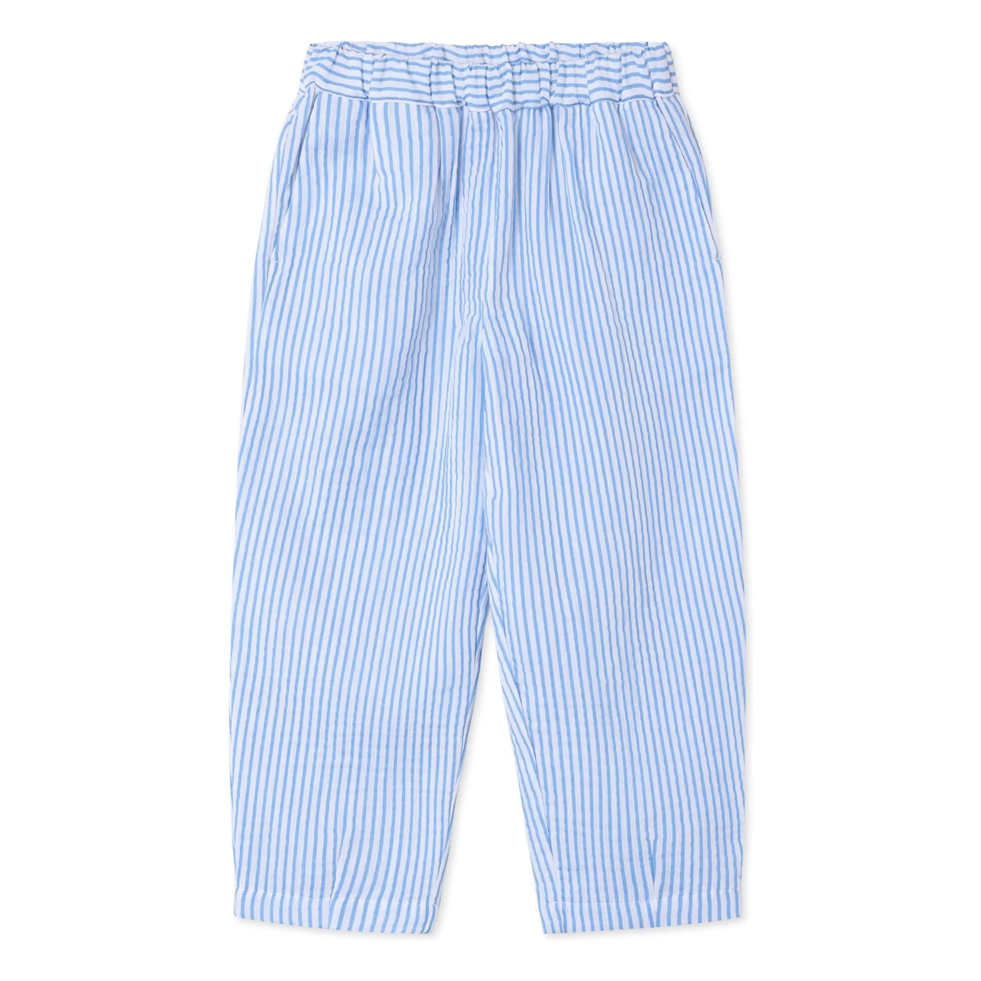 Pantalones Cha Cha a rayas | Azul Cielo- Imagen del producto n°0