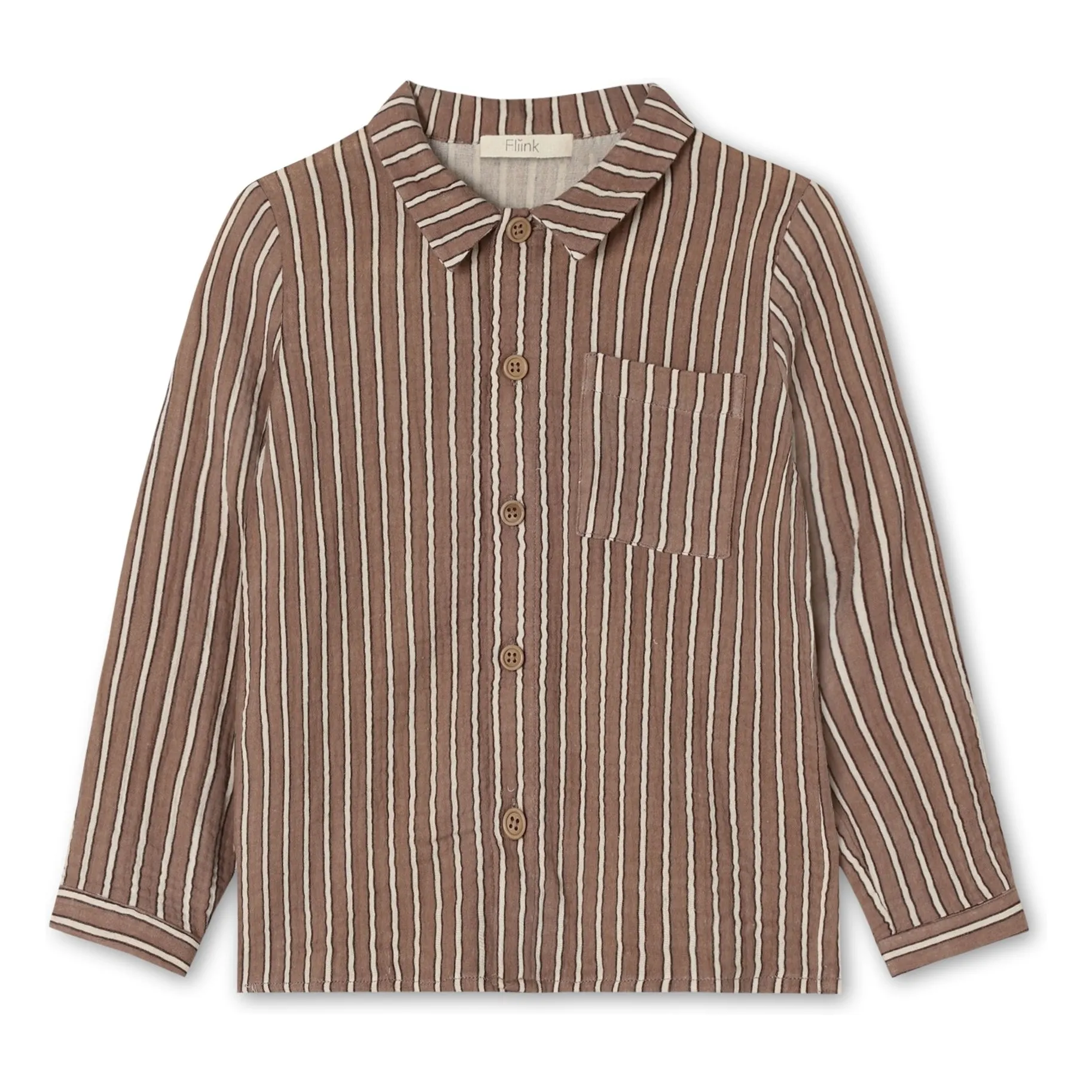 Fliink Brown Elmo Striped Shirt