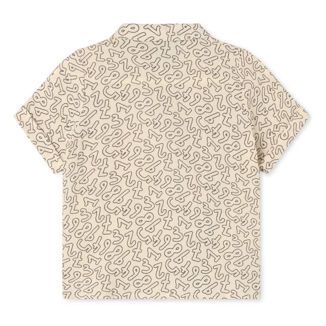 Chemise Elmo Chiffres | Ecru