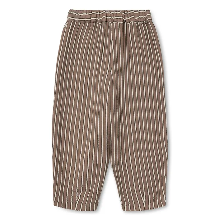 Pantalon Elmo Rayé | Taupe- Image produit n°2