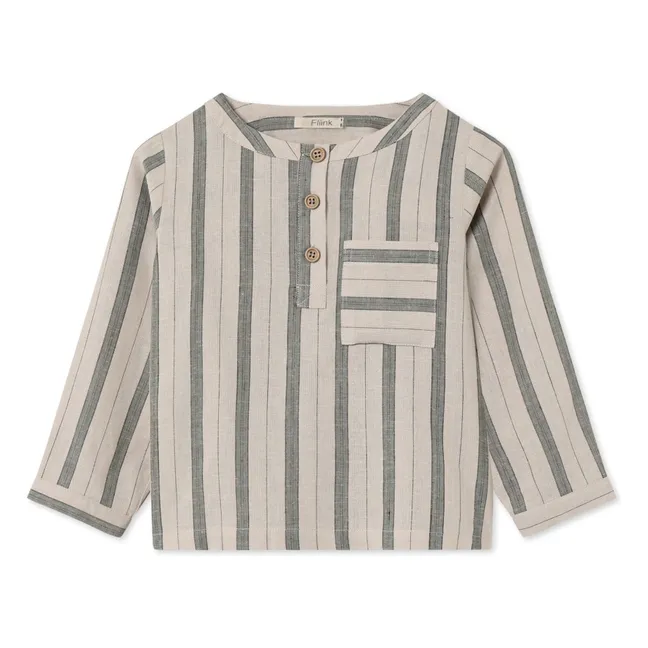 Kurta Vira Rayas Lino