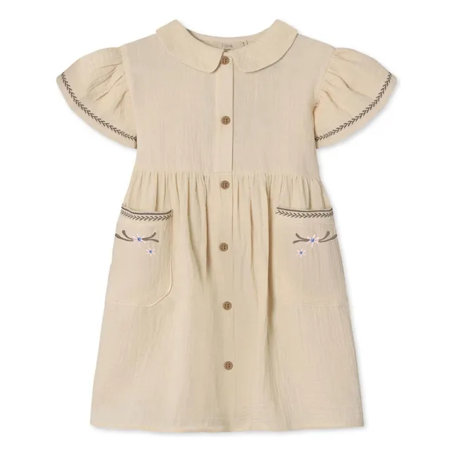 Robe Amour Fleurs | Ecru