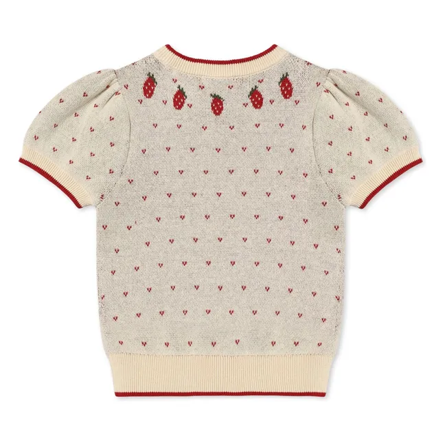 Jersey de manga corta Fresa | Crudo