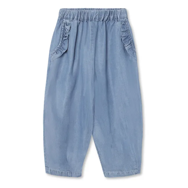 Pantalones Helene Tencel | Azul Claro