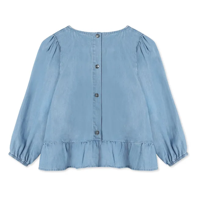 Blouse Helene Tencel | Bleu Clair