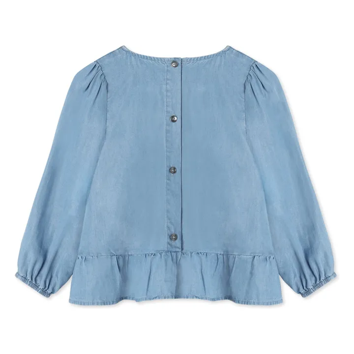 Blouse Helene Tencel | Bleu Clair- Image produit n°3