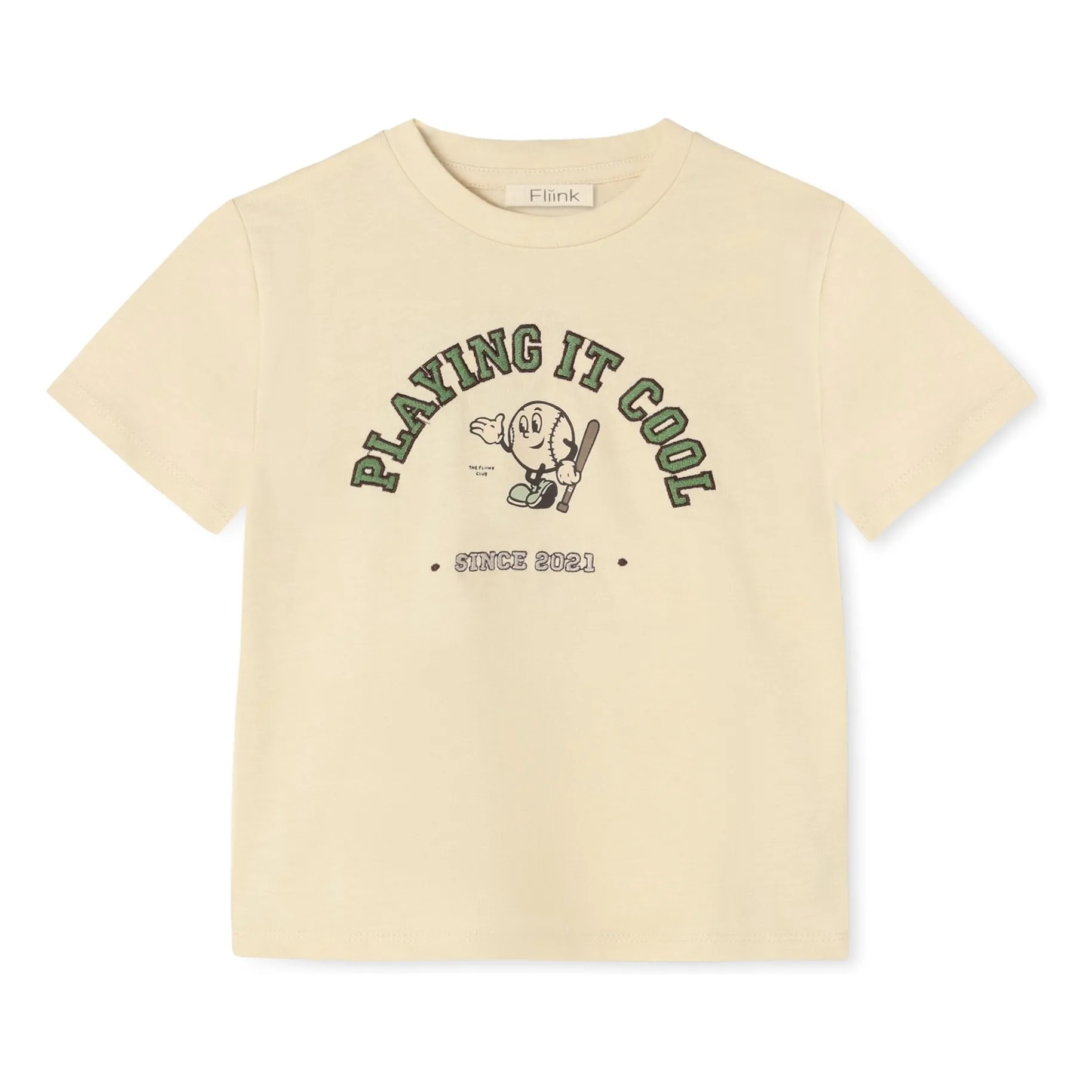 Fliink Ecru Sommer Cool Organic Cotton T-Shirt