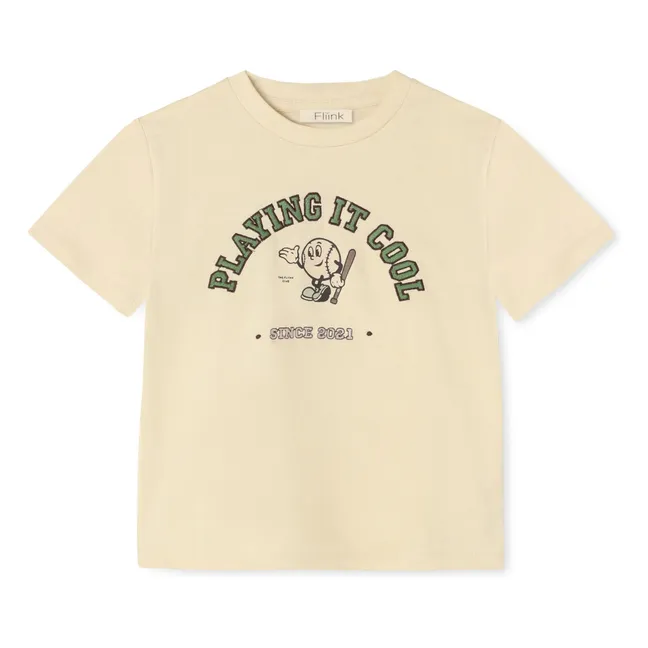 Maglietta in cotone organico Sommer Cool | Ecru