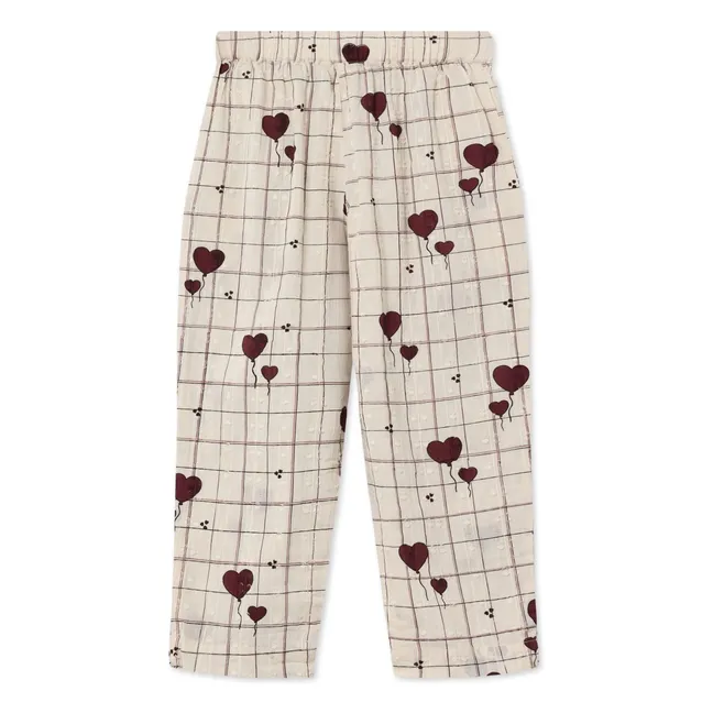 Pantaloni Ilove Carreaux | Ecru