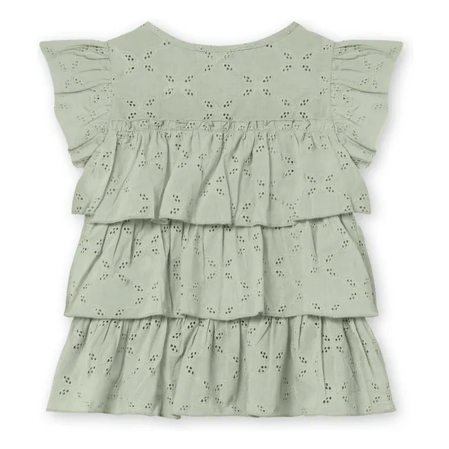 Top Harper Brodé | Gris clair