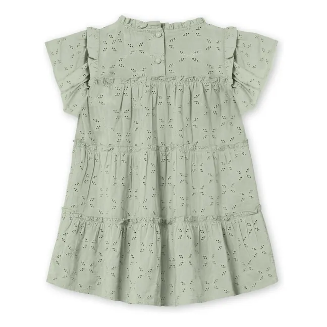 Robe Harper Brodée | Gris clair