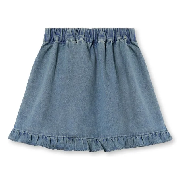 Jupe Don Fleurs | Bleu Clair