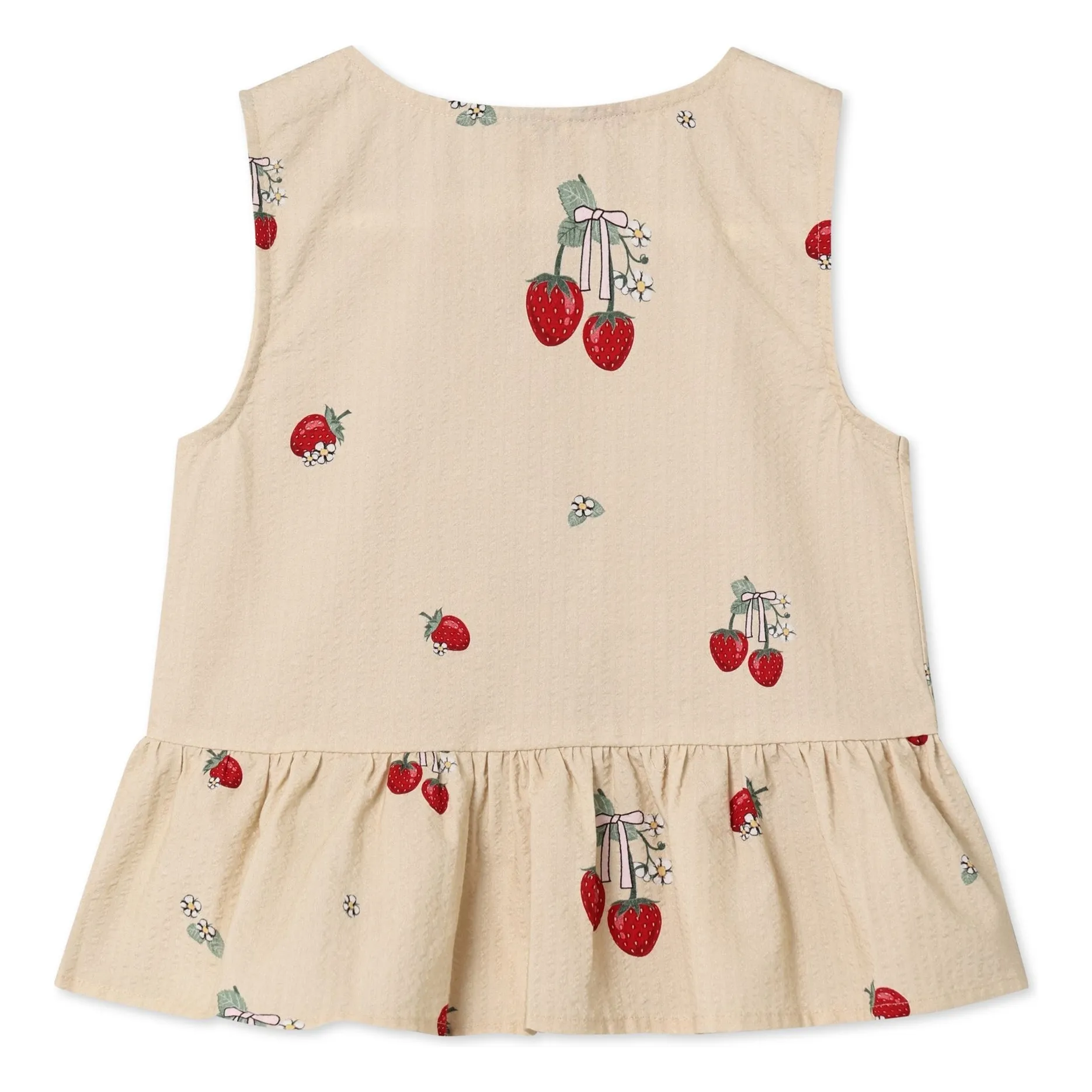 Fliink Ecru Top Elma Strawberries