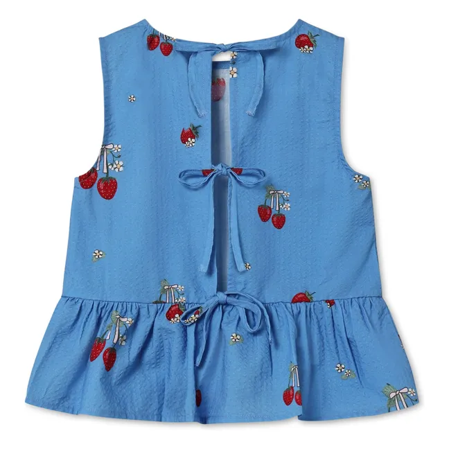 Top de fresa Elma | Azul Mar