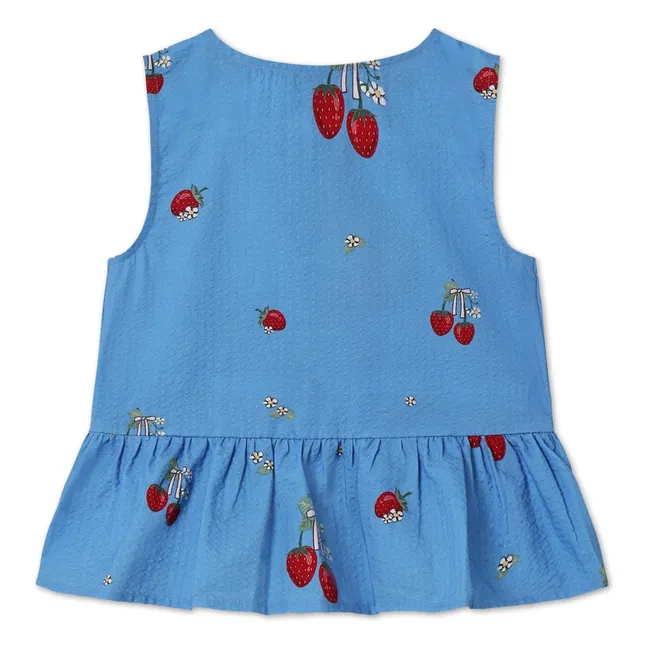 Top de fresa Elma | Azul Mar