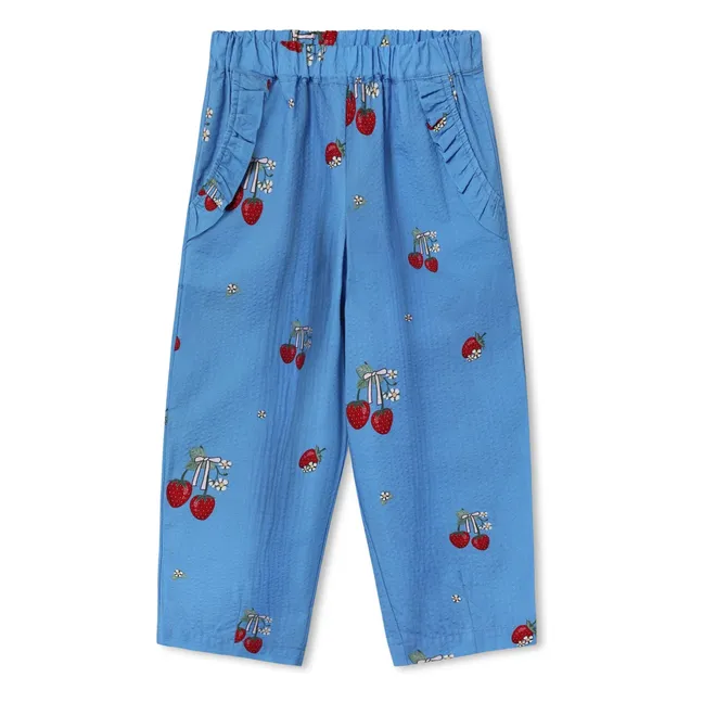 Pantalones Elma Strawberry | Azul Mar