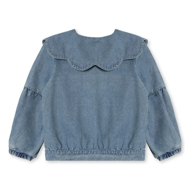 Veste Denim Don Fleurs | Bleu Clair