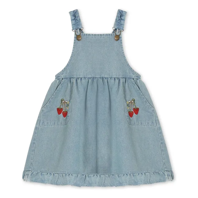 Robe Salopette Denim Don | Bleu Clair