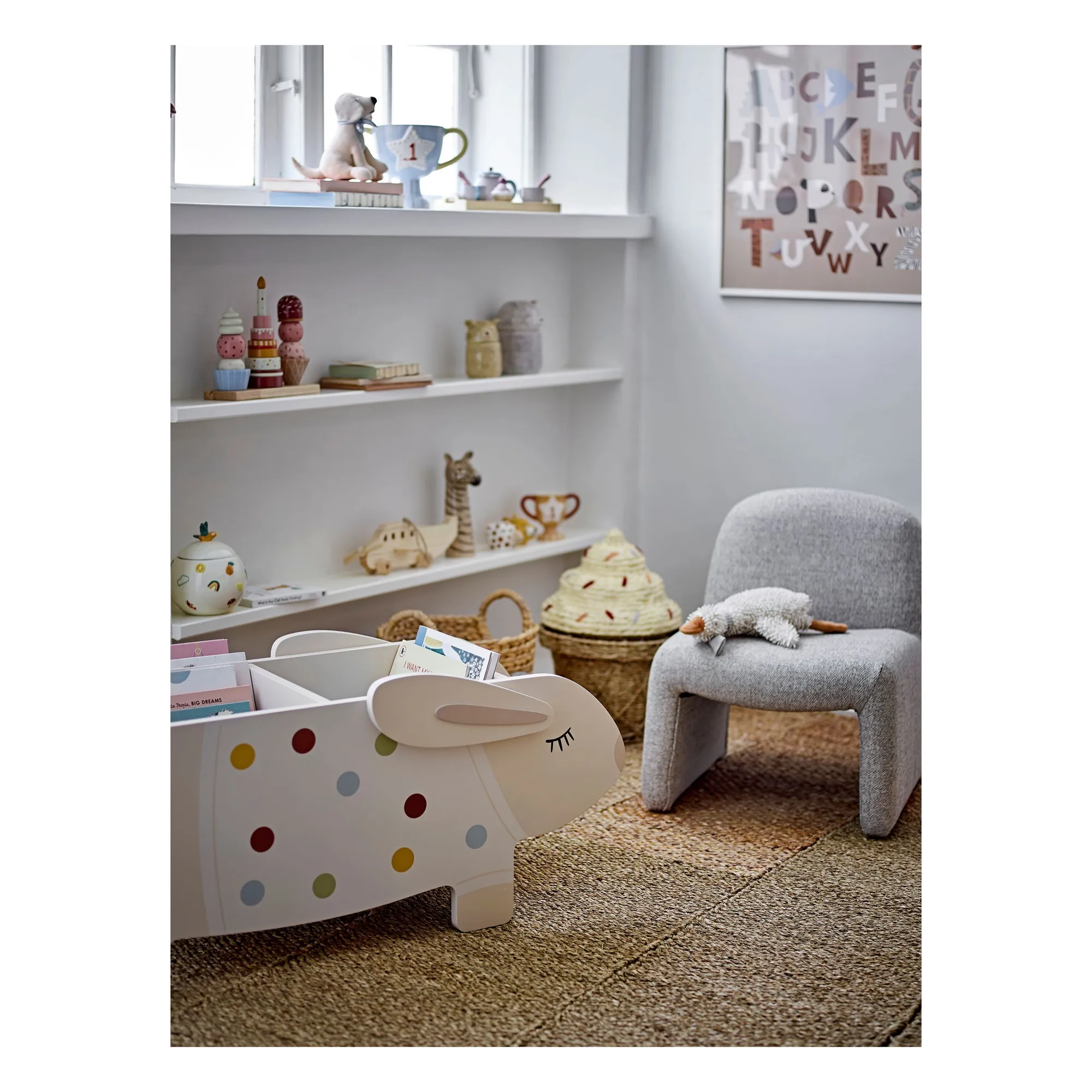 Chaise pour enfant Neel | Gris clair- Image produit n°5