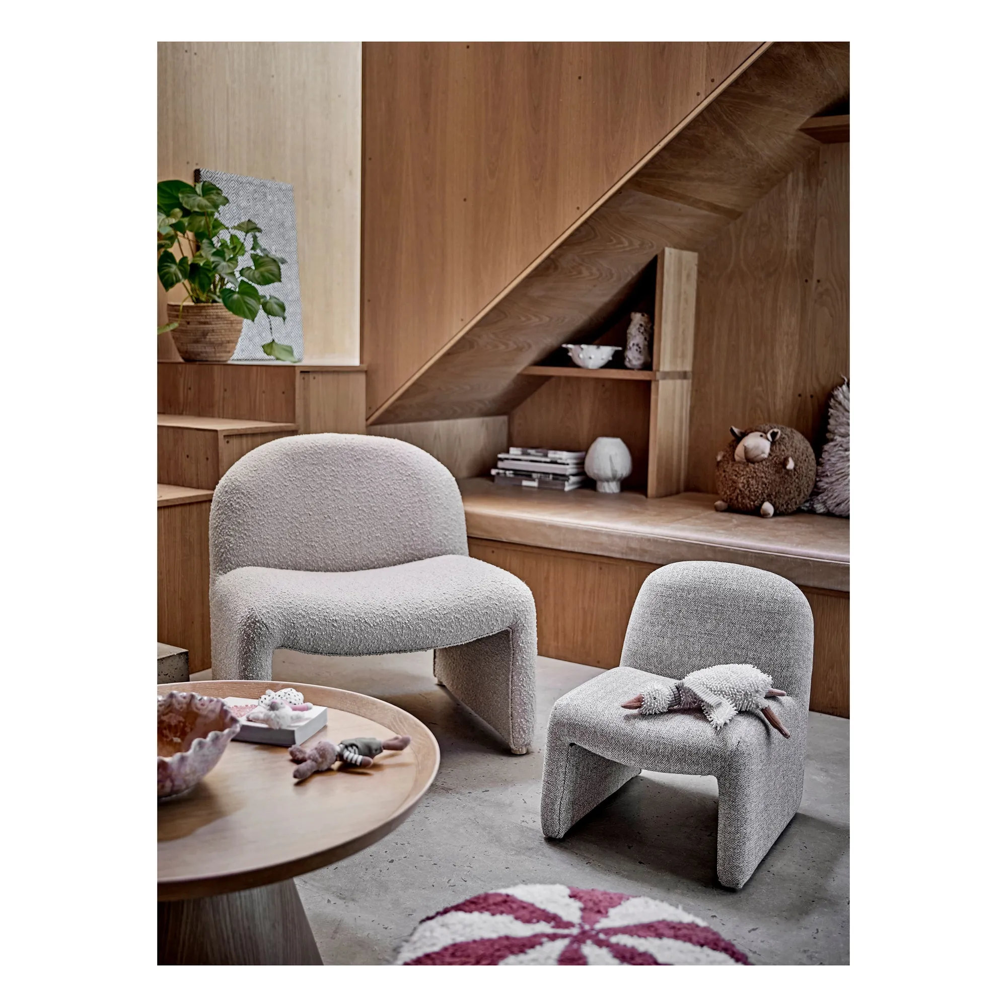 Chaise pour enfant Neel | Gris clair- Image produit n°2