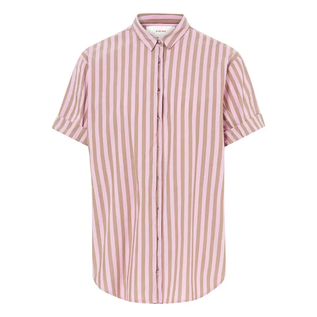 Camisa Channing Stripes | Rosa