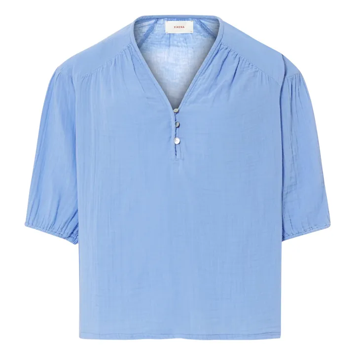 Blouse Felicity Gaze de Coton | Bleu- Image produit n°0