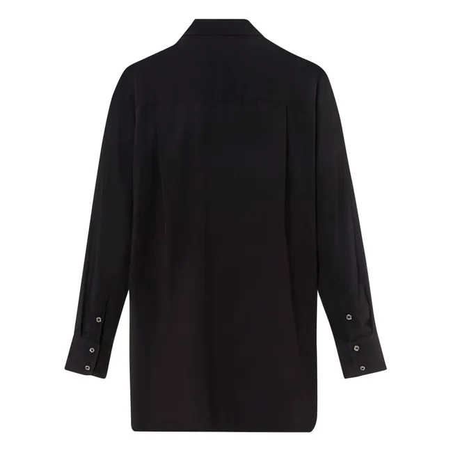 Sydney Cotton Poplin Shirt | Black