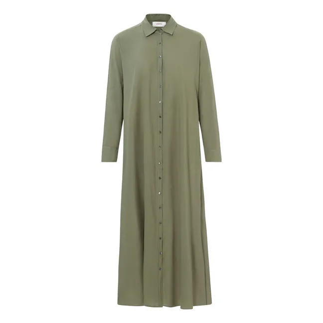Kleid Boden Popeline de Coton | Khaki