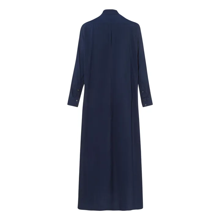 Robe Boden Popeline de Coton | Bleu marine- Image produit n°1